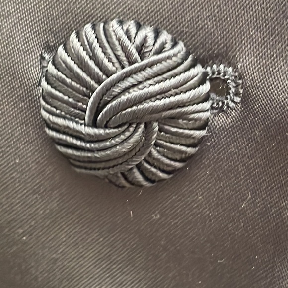 WHBM Black Sateen Blazer Size 6 - Picture 4 of 13